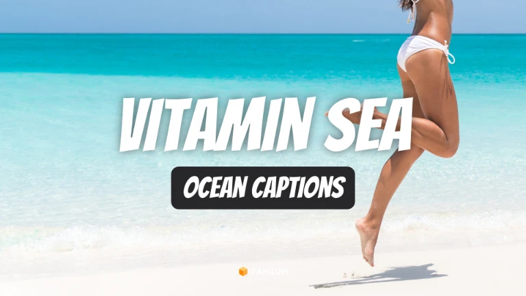 Vitamin Sea Ocean Captions for Instagram